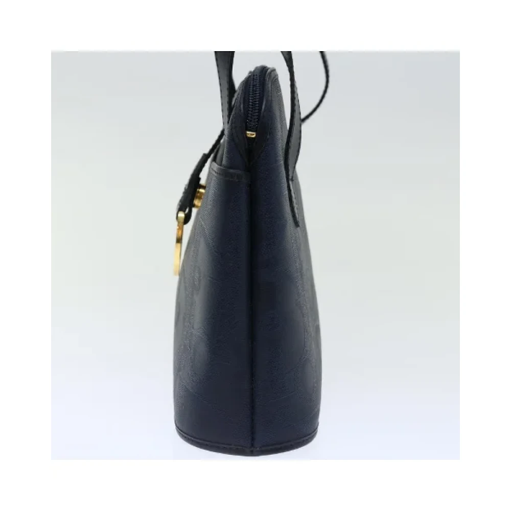 Dior Vintage Pre-owned Canvas handbags Blue Dames