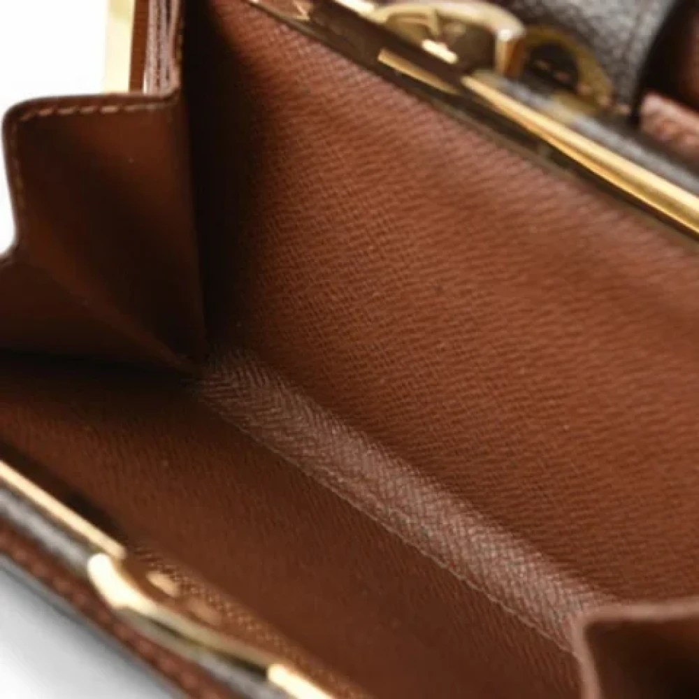 Louis Vuitton Vintage Pre-owned Canvas wallets Brown Dames