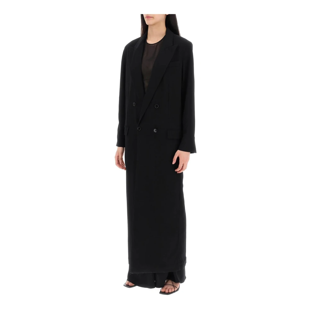 Ami Paris Single-Breasted Coats Black Dames