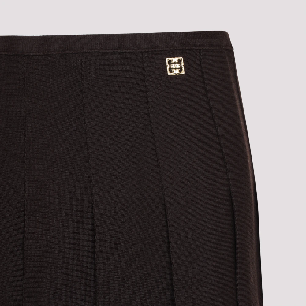 Givenchy Bruine Wollen Mix Rok Brown Dames