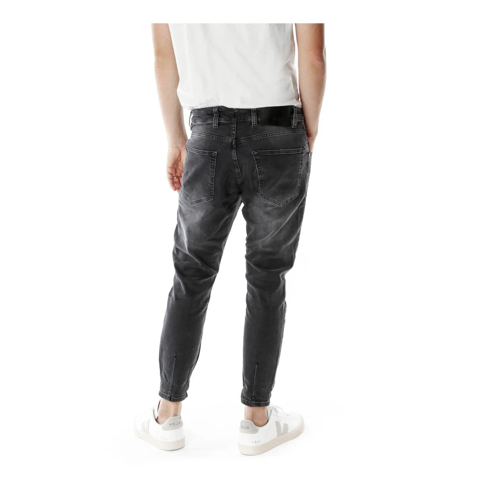 Gabba Mid Waist Tapered Fit Jeans Gray Heren
