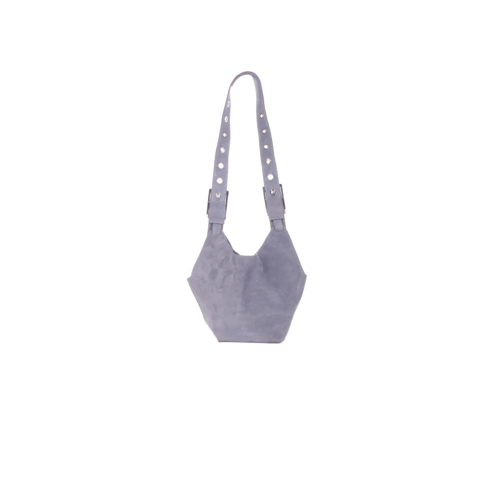 Dondup Women's Blue Logo Front Bag - Shoulder Bags - One Size - Bags