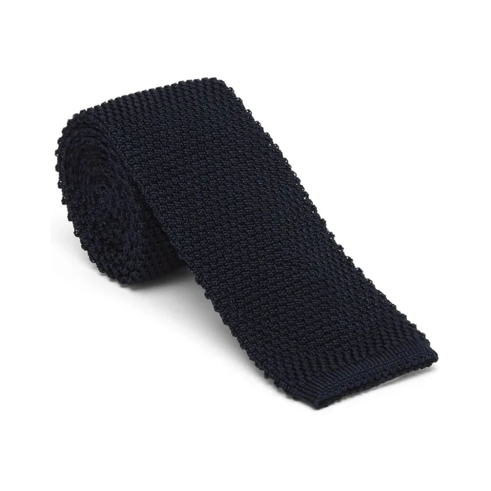 BRUNELLO CUCINELLI Elegante Zijden Stropdas voor Heren Blue Heren