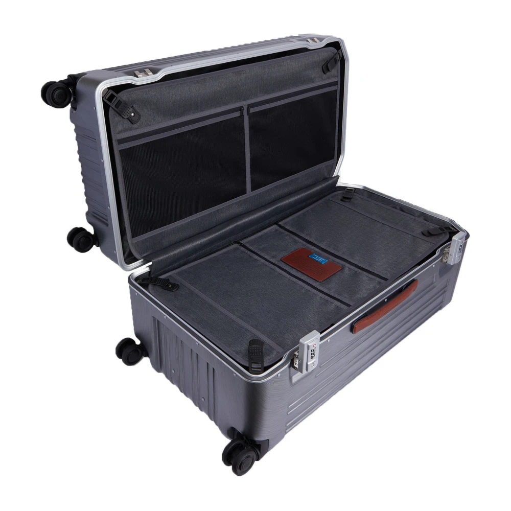 Piquadro Elegante Koffer met TSA-slot Gray Heren