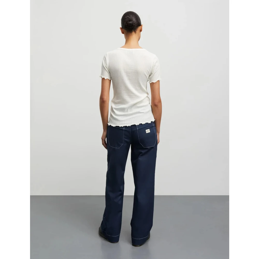 Mads Nørgaard Vanilla Ice Pointella Trixy Tee White Dames