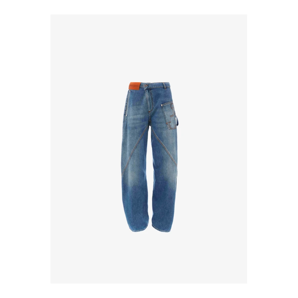 JW Anderson Twisted Workwear Jeans Blue Dames