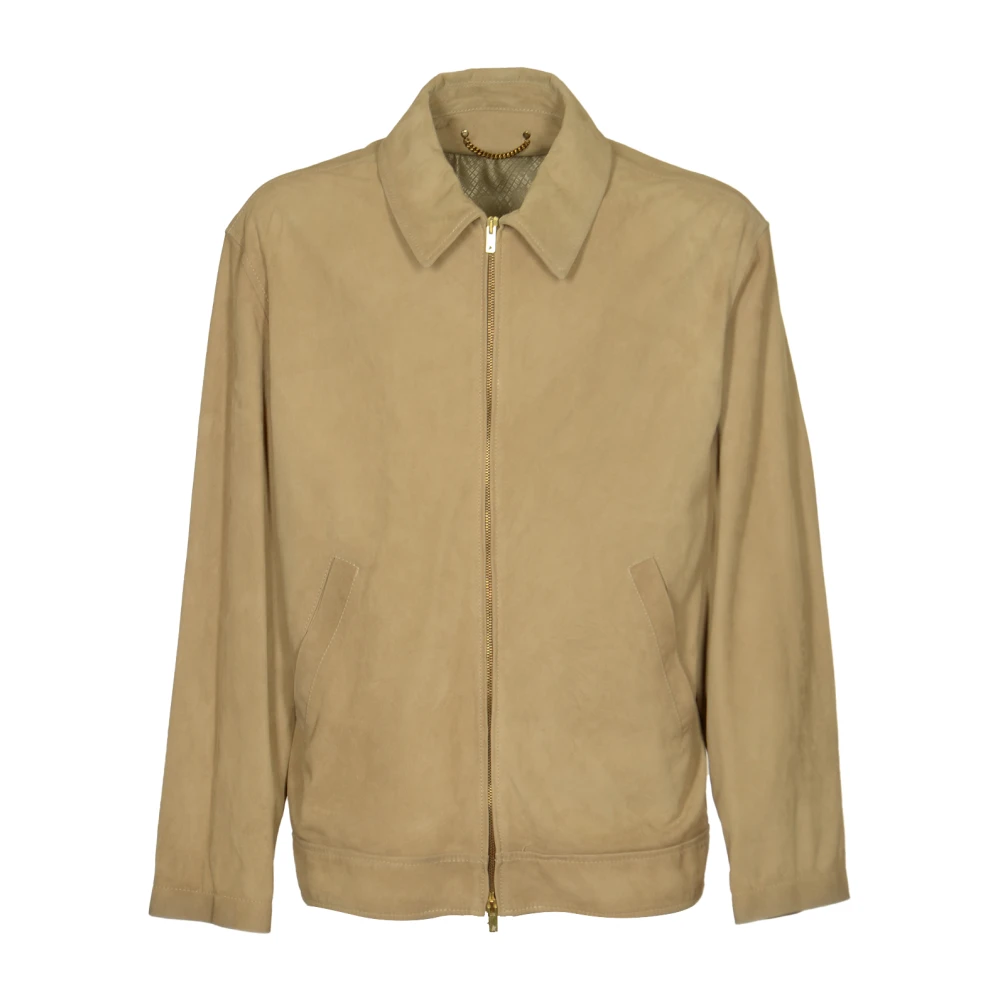 Golden Goose Stijlvolle Jassen voor een Trendy Look Beige Heren
