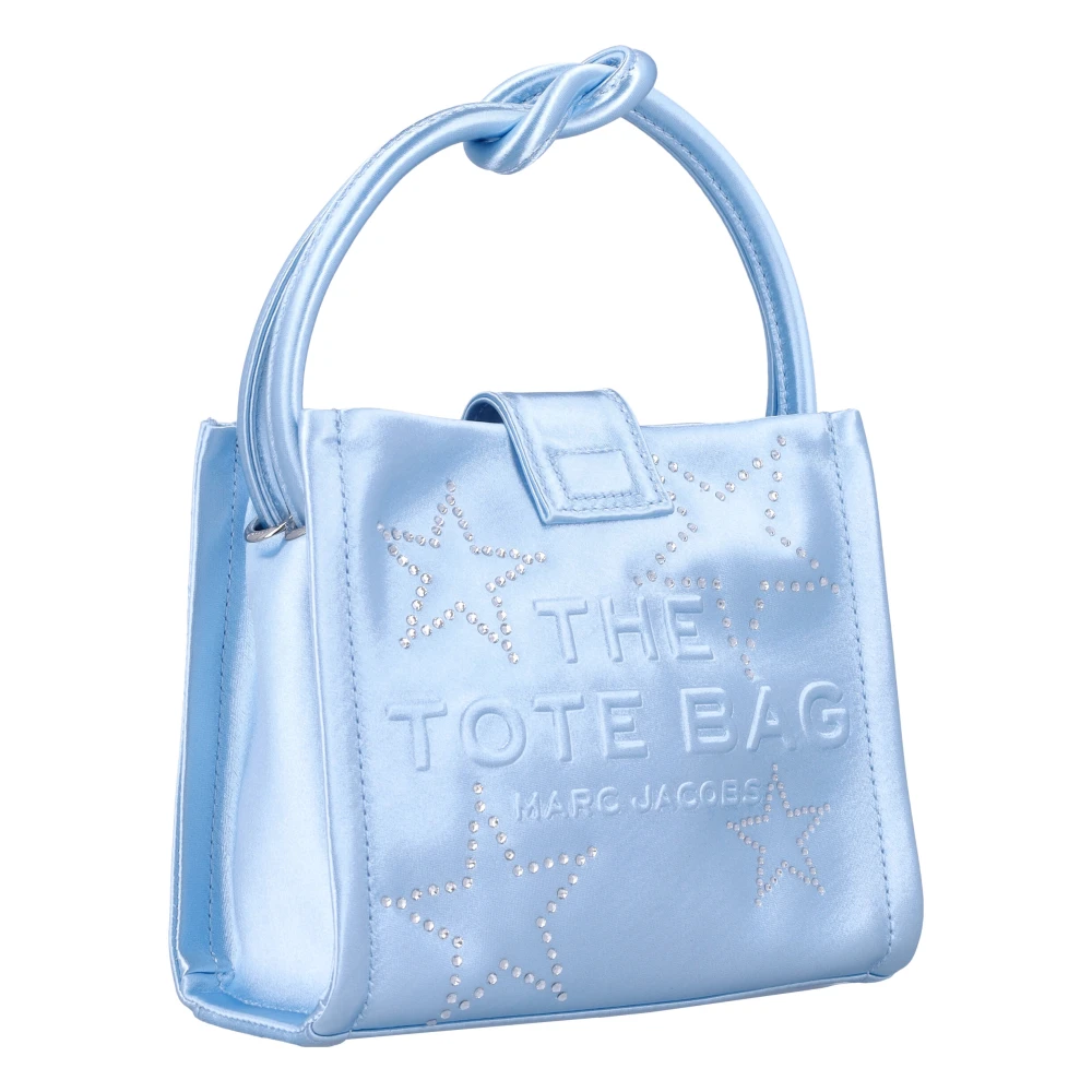 Marc Jacobs Satin Mini Tote Tas Blue Dames