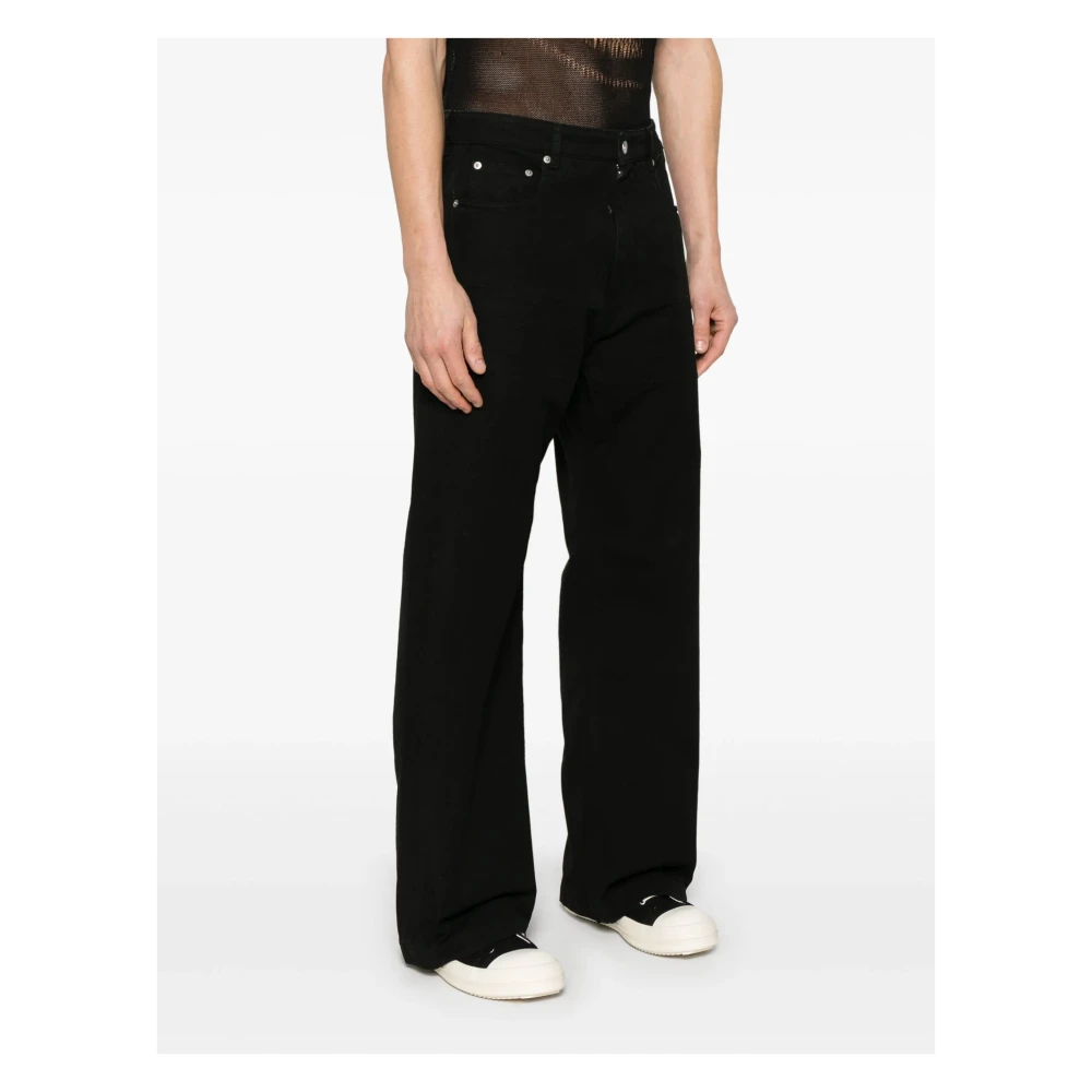 Rick Owens Wijde Jeans Black Heren