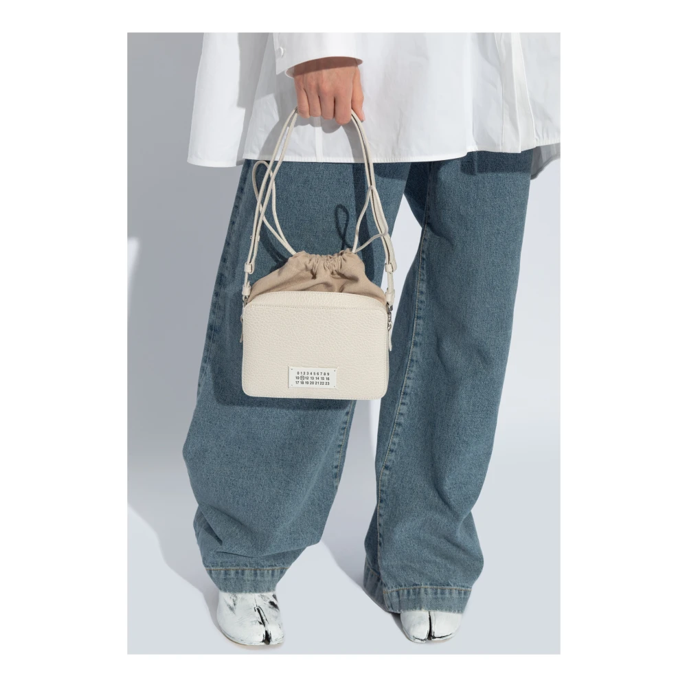 Maison Margiela Schoudertas '5Ac Camera' Beige Dames