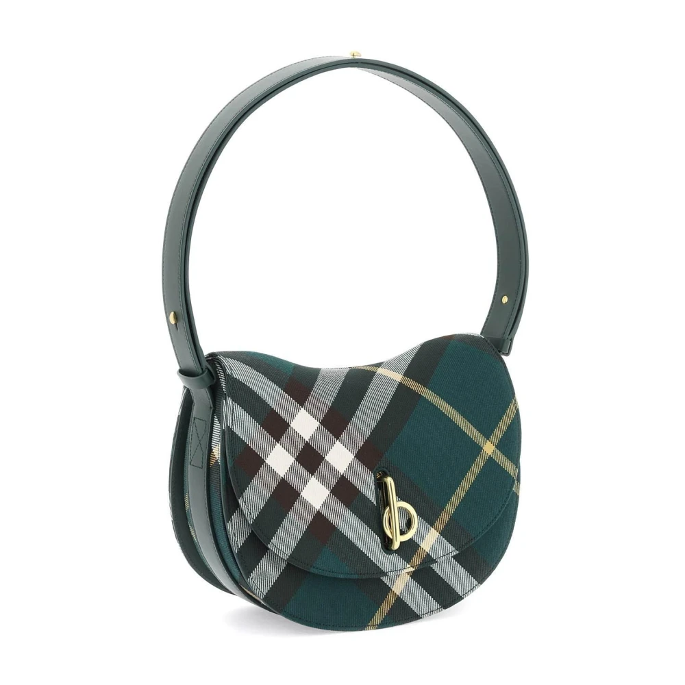 Burberry Rocking Horse Wol Blend Tas Green Dames