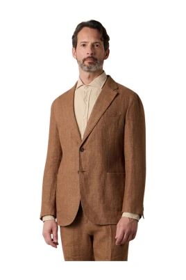 Herringbone Linen Blazer
