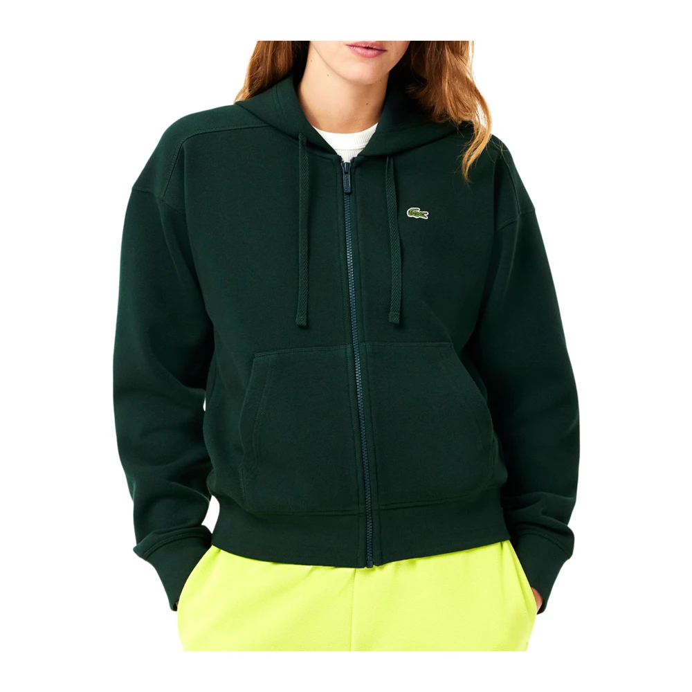 Lacoste Hoodie met ritssluiting Green Dames