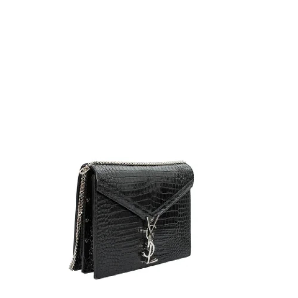 Yves Saint Laurent Vintage Pre-owned Leather shoulder-bags Black Dames