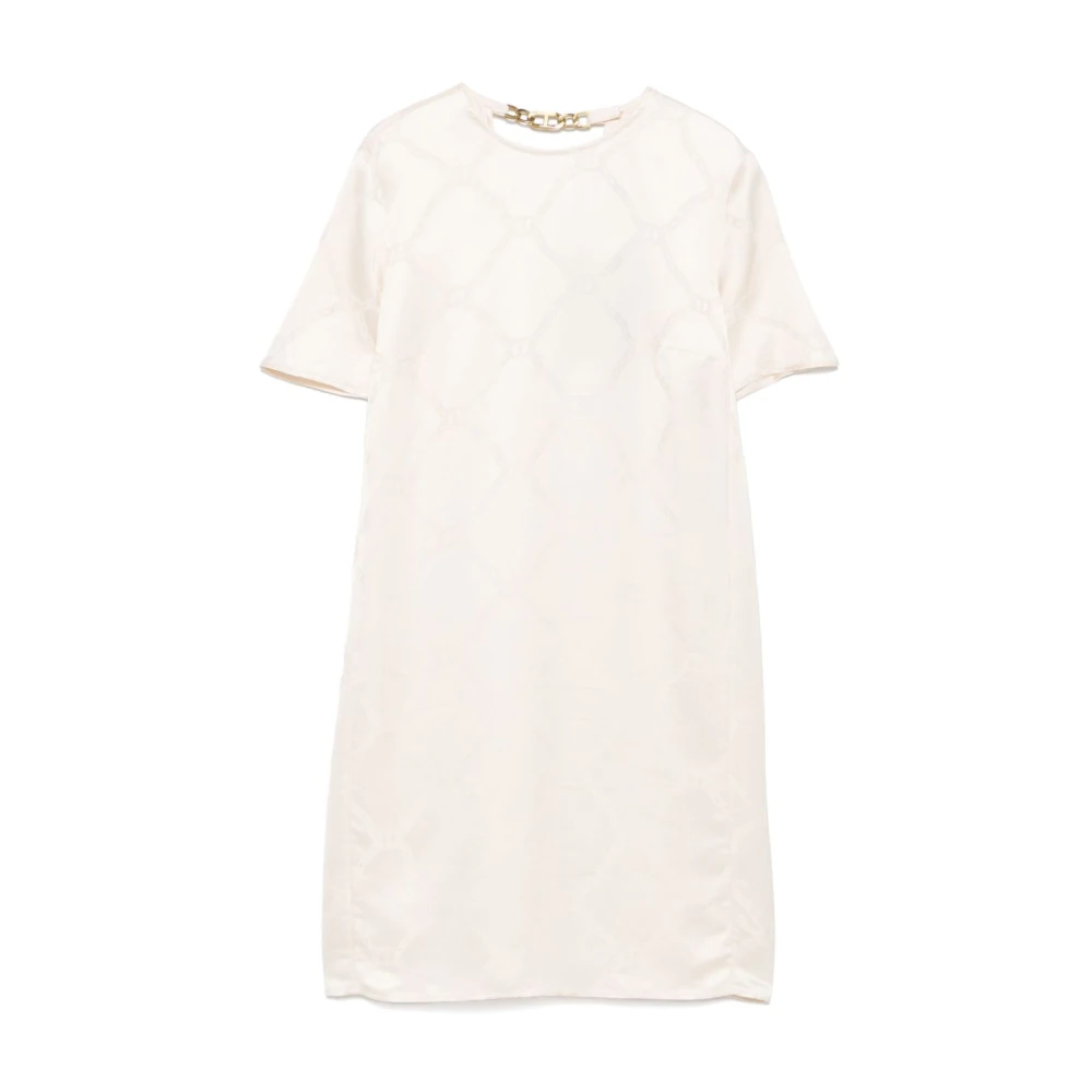 Twinset Women's Beige Short Dresses, S, Dresses Woman