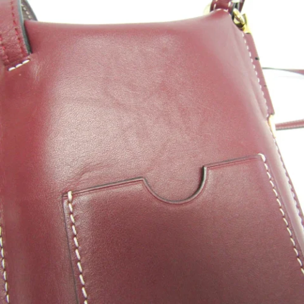 Loewe Pre-owned Leather shoulder-bags Red Dames