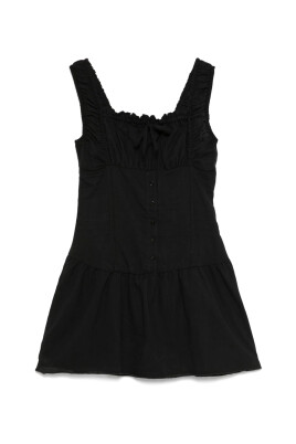 black-square-neck-sleeveless-dress