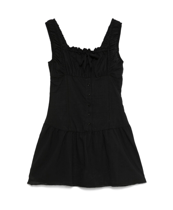 black-square-neck-sleeveless-dress