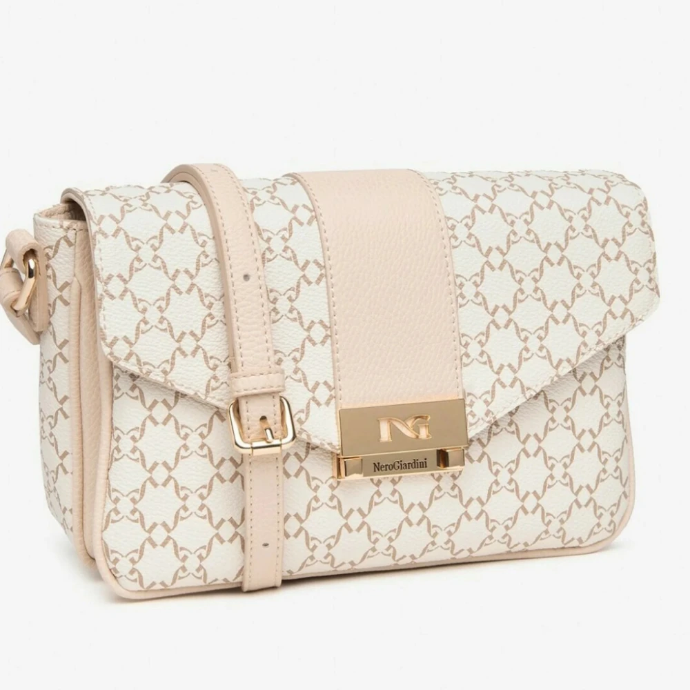 Nerogiardini Stijlvolle Cross Body Tas Beige Dames