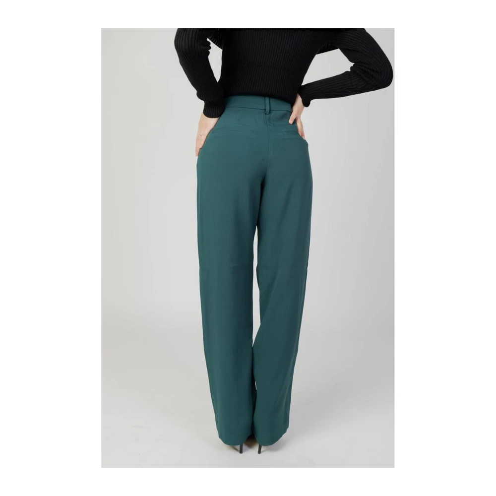 Vila Bootcut Broek voor Vrouwen Green Dames
