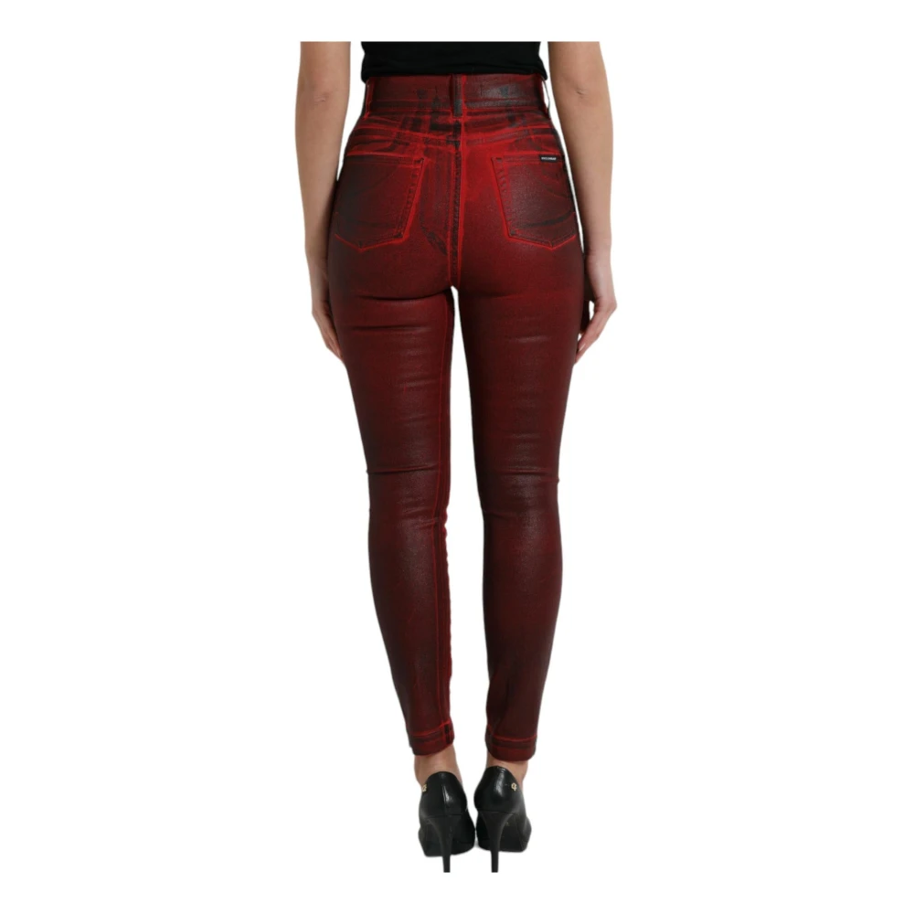 Dolce & Gabbana Skinny Jeans Red Dames