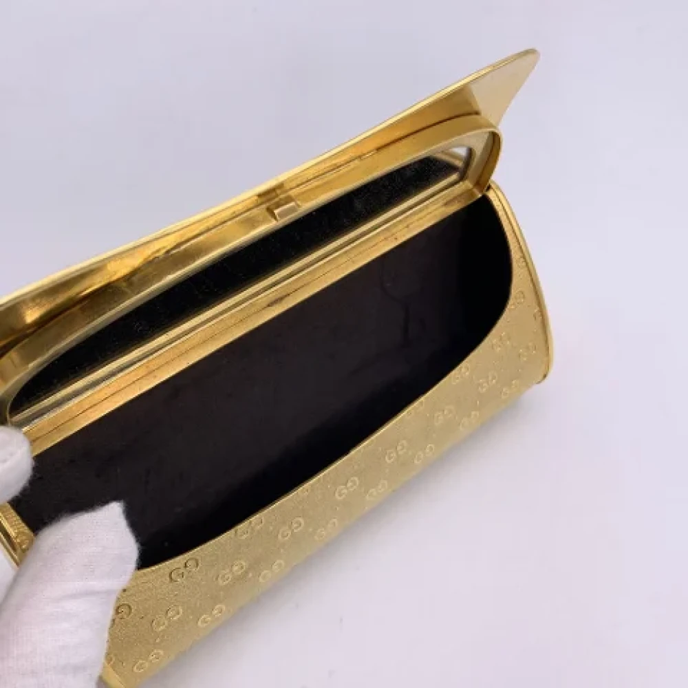 Gucci Vintage Pre-owned Fabric clutches Yellow Dames