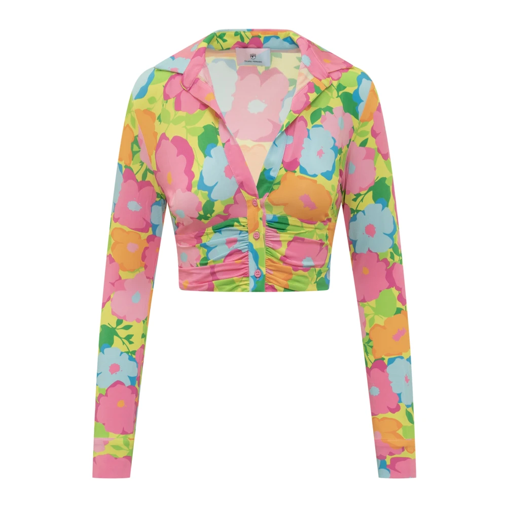 Chiara Ferragni Collection Bloemenprint Shirt Multicolor Dames