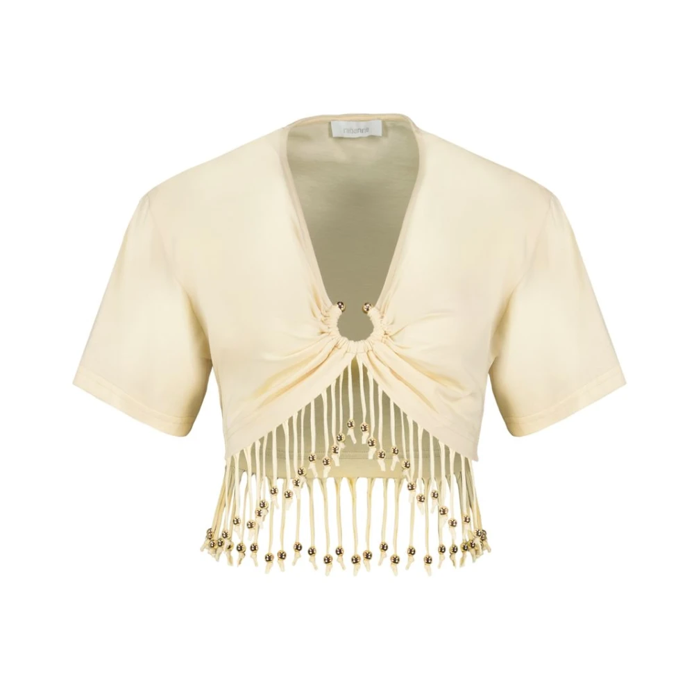 Rabanne Donna Beige Top, S, New,