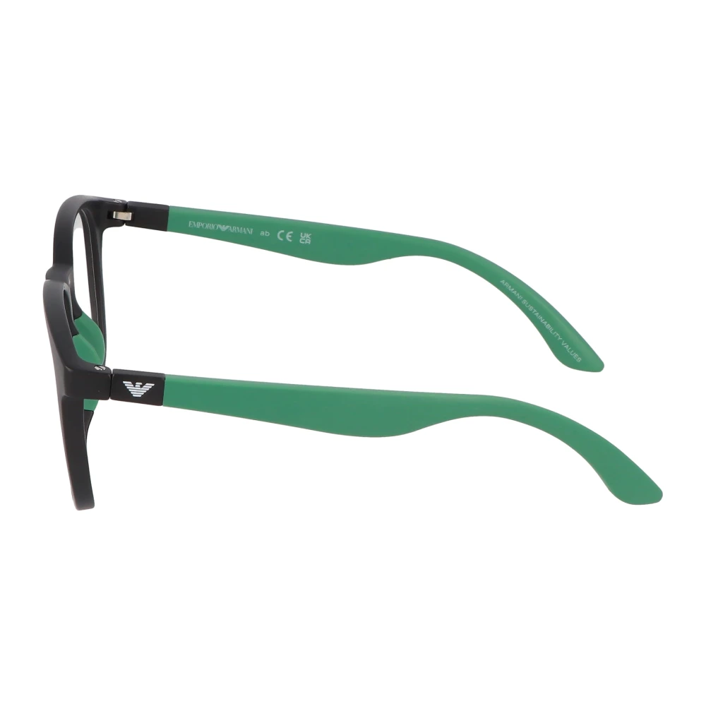 Emporio Armani Ronde acetaat montuur bril Green Unisex