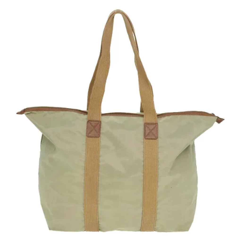 Dior Vintage Pre-owned Nylon totes Beige Dames