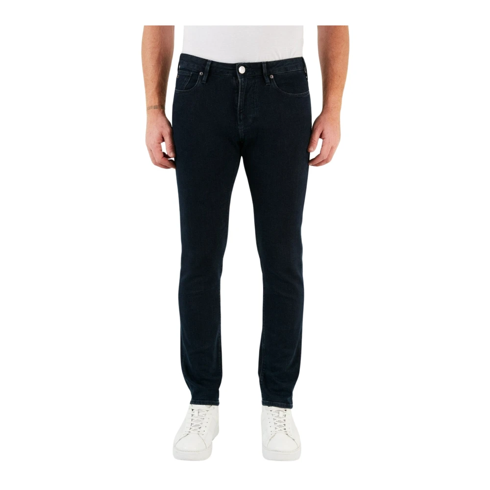 Emporio Armani Donkere Slim Fit Jeans Blue Heren