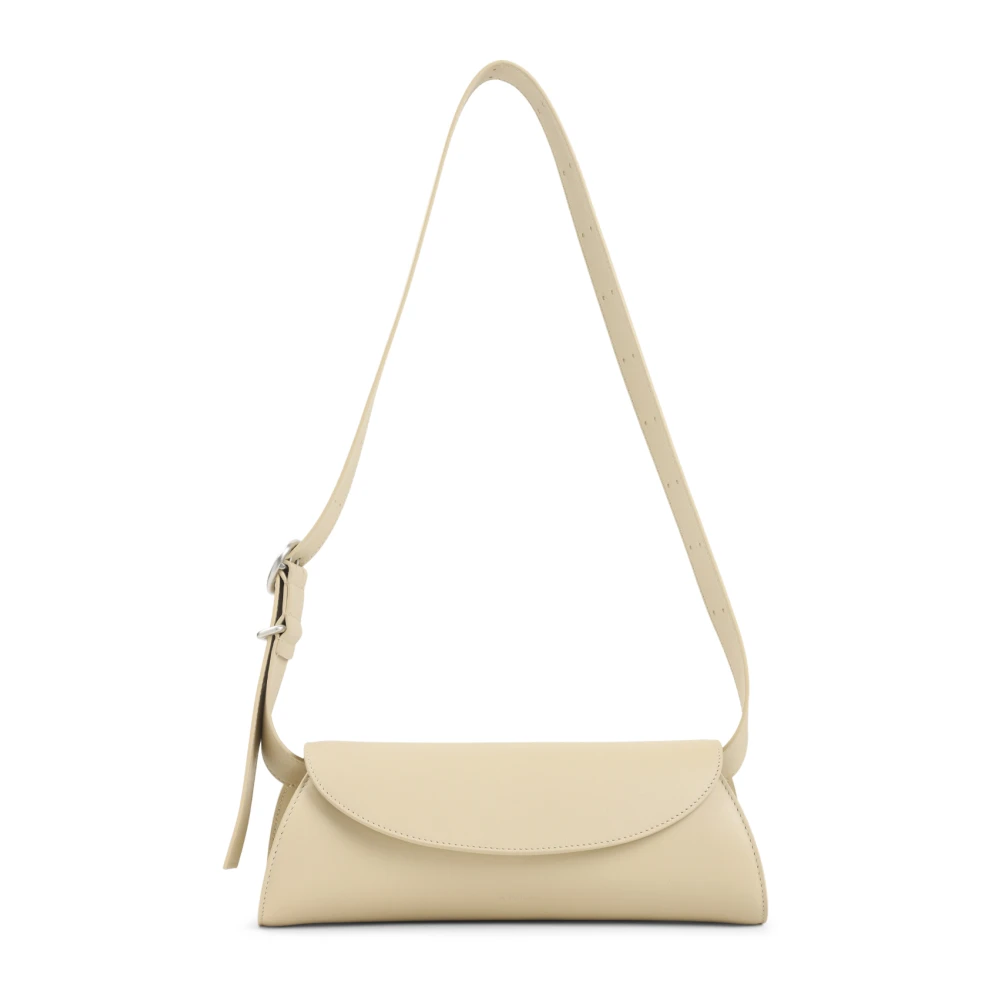 Jil Sander Men's Beige Sm Cannolo Handbag - Shoulder Bags - One Size - Bags