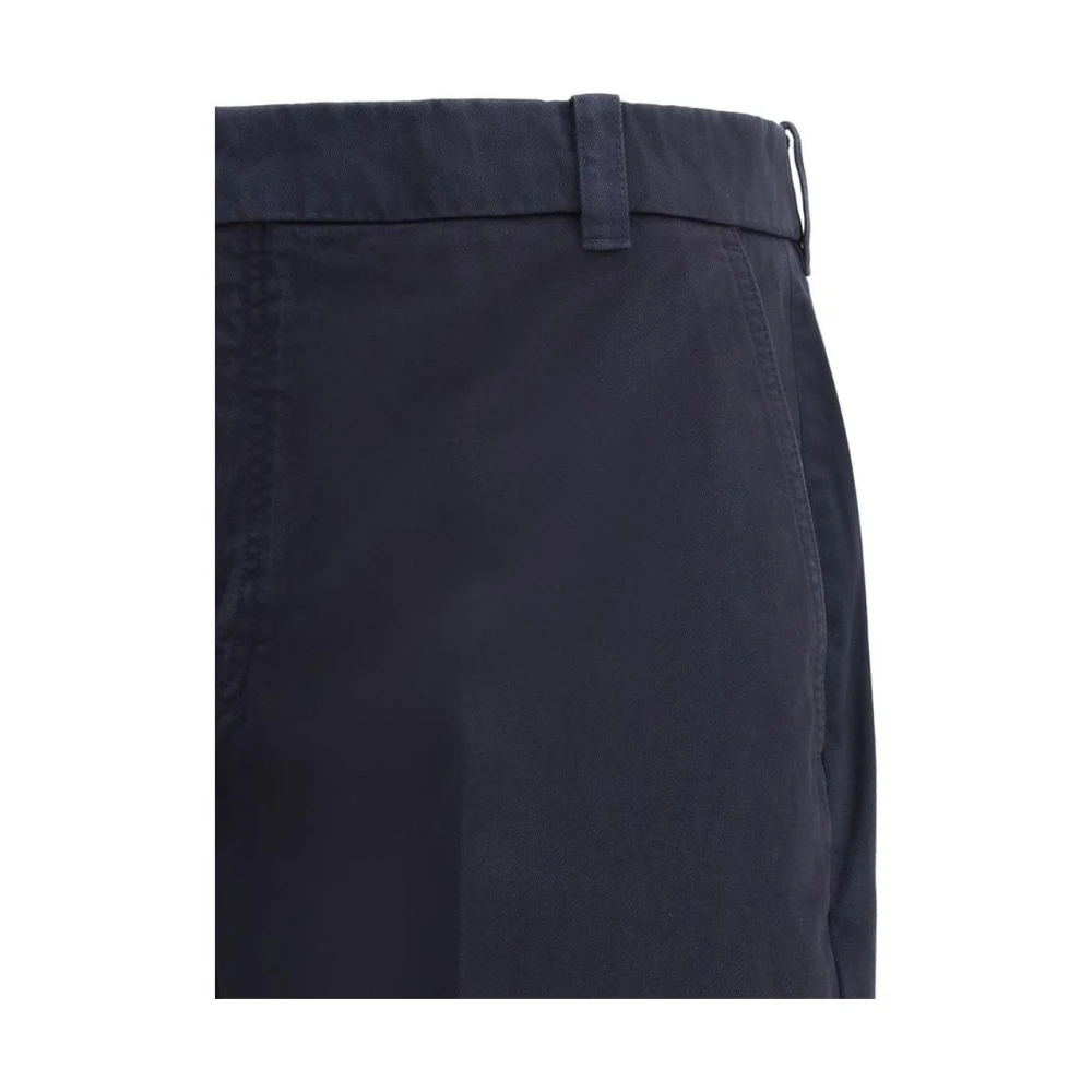 Thom Browne Klassieke Chino Straight Leg Broek Blue Heren