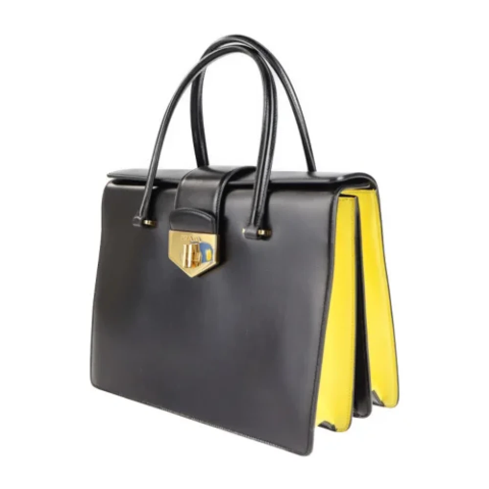 Prada Vintage Pre-owned Leather prada-bags Black Dames
