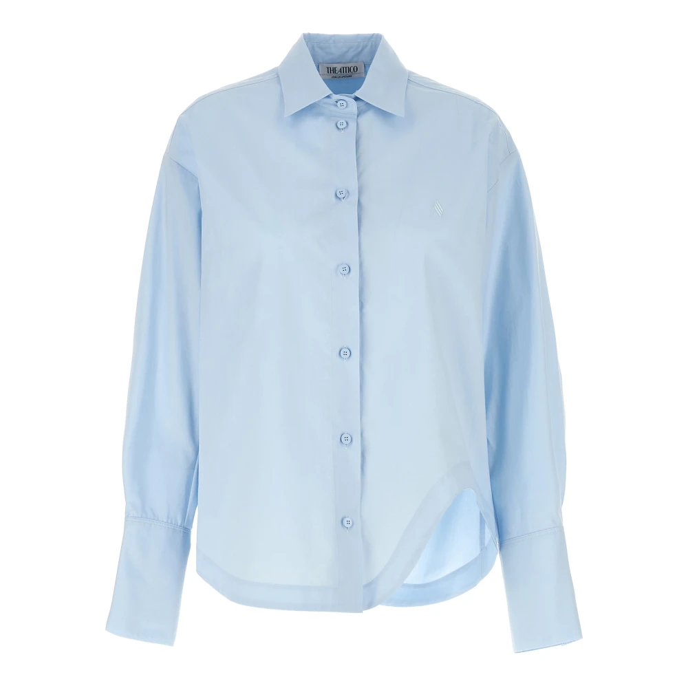 The Attico Women's Blue Eliza Shirt - Shirts - Xs - Blouses & Shirts
