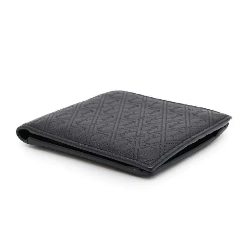 Saint Laurent Vintage Pre-owned Leather wallets Black Heren
