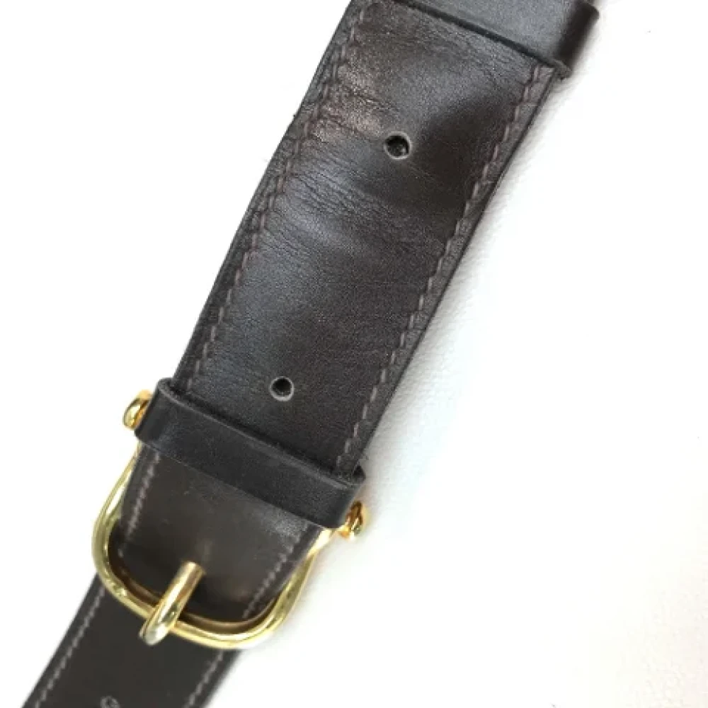 Celine Vintage Pre-owned Leather shoulder-bags Brown Dames