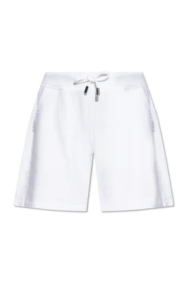 Bomulls shorts med tryckt logo