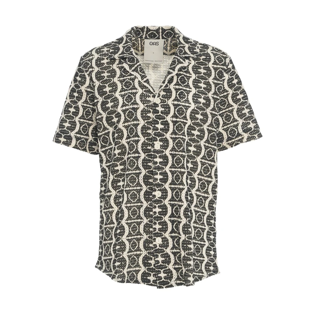 OAS Zwarte Mesh Shirt 'Cuba' Multicolor Heren