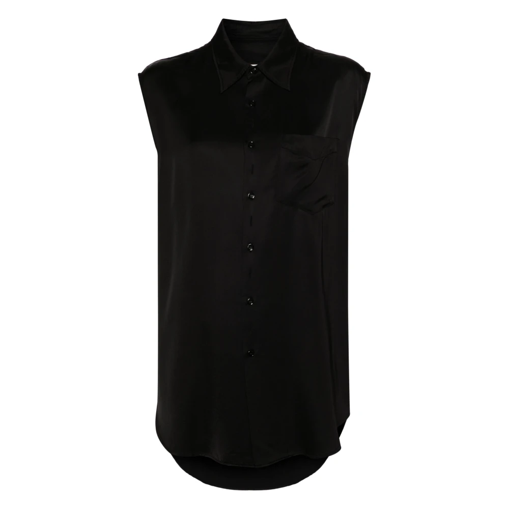 MM6 Maison Margiela Top zonder mouwen Black Dames