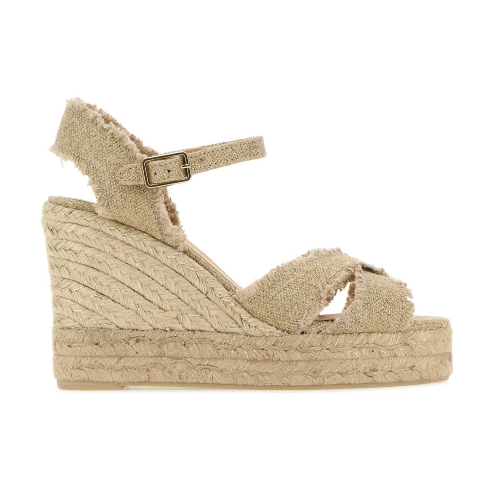 Castañer Canvas Kilklack Pumps Sand Bromelia Beige, Dam