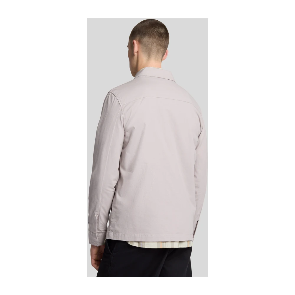 Lyle & Scott LS Geweven Shirts Ripstop Overshirt Gray Heren
