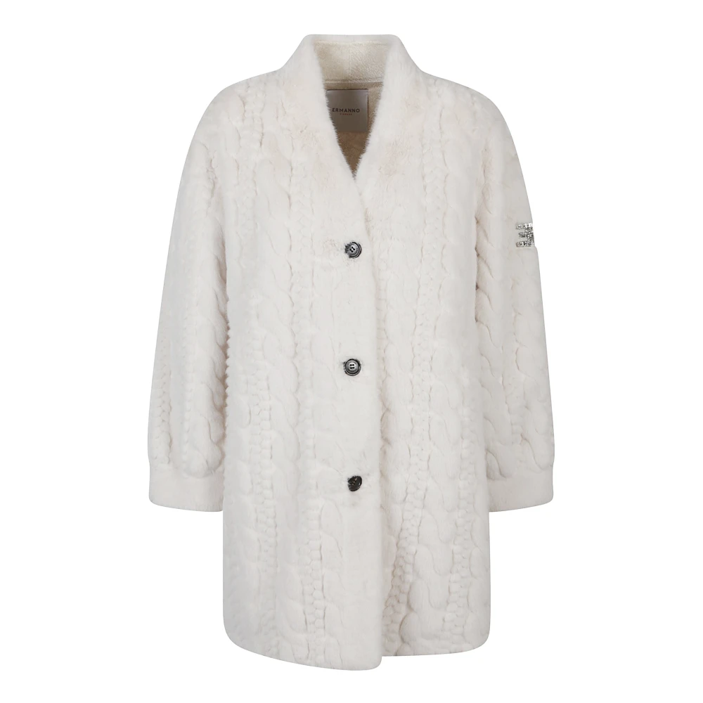 Coats > Single-Breasted Coats - - Ermanno Scervino - Modalova