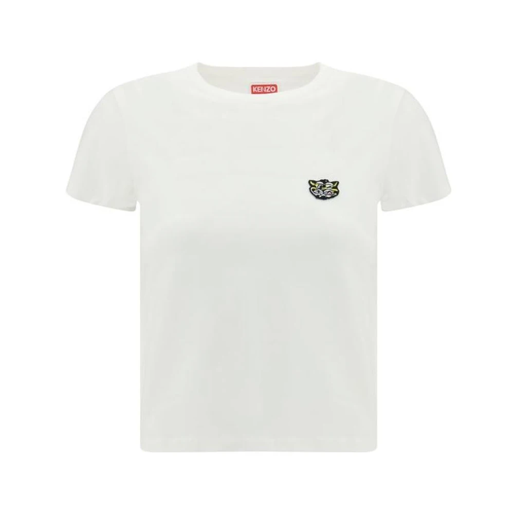 Kenzo Women's White T-Shirts, Xs, Cotton Sportswear Top