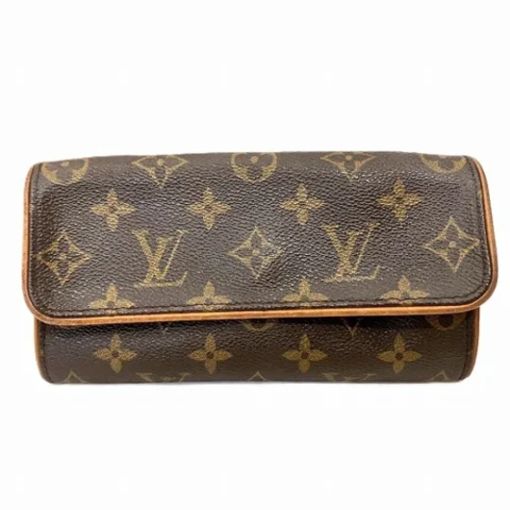 Louis Vuitton Vintage Pre-owned Canvas clutches Brown Dames