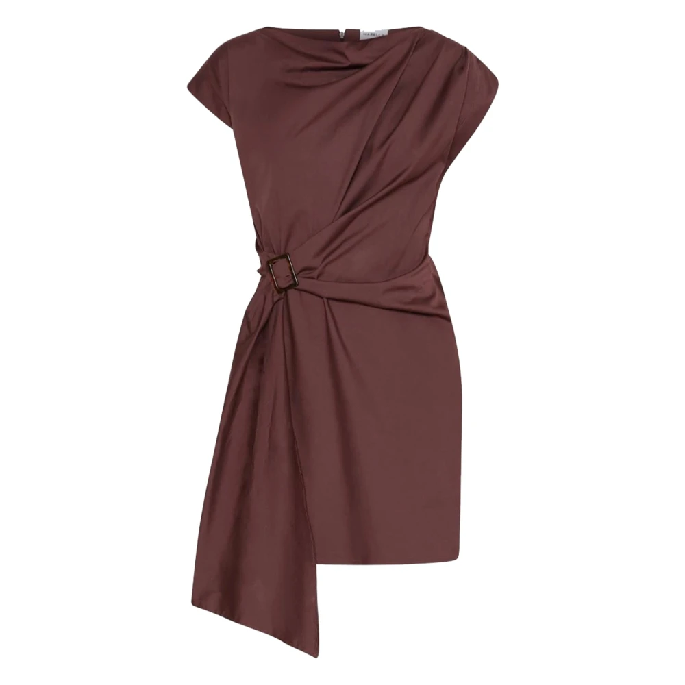 Marella Women's Brown Short Dresses, 2XS, Mllsabine