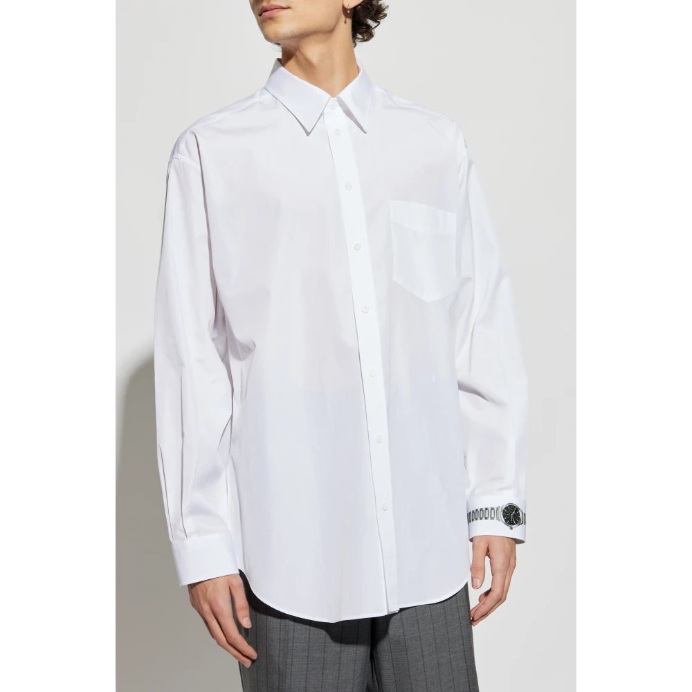 Moschino Shirt met print White Heren