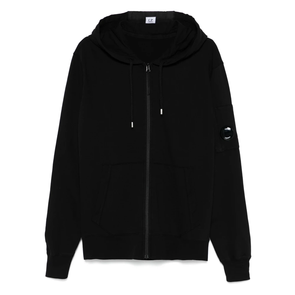C.P. Company Zwarte Hoodie met Lenszak Black Heren
