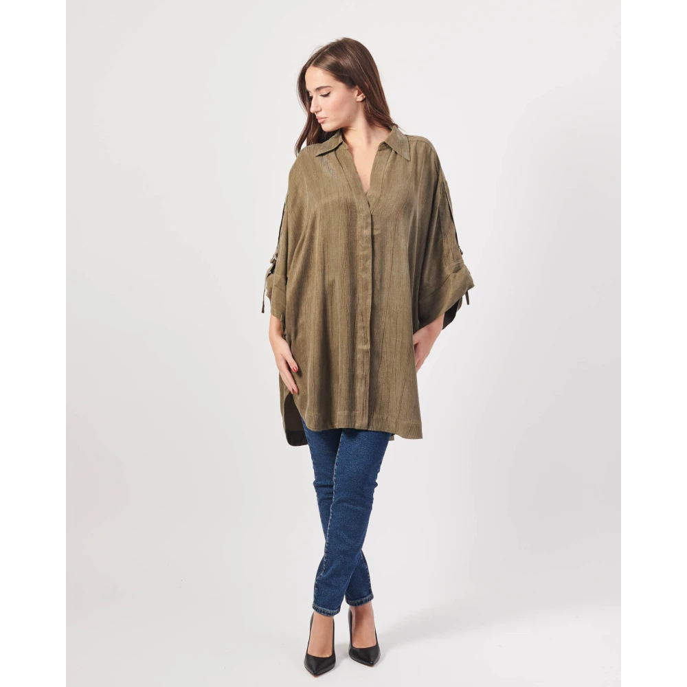Hugo Boss Groene Chemisier Jurk Dacta Model Green Dames