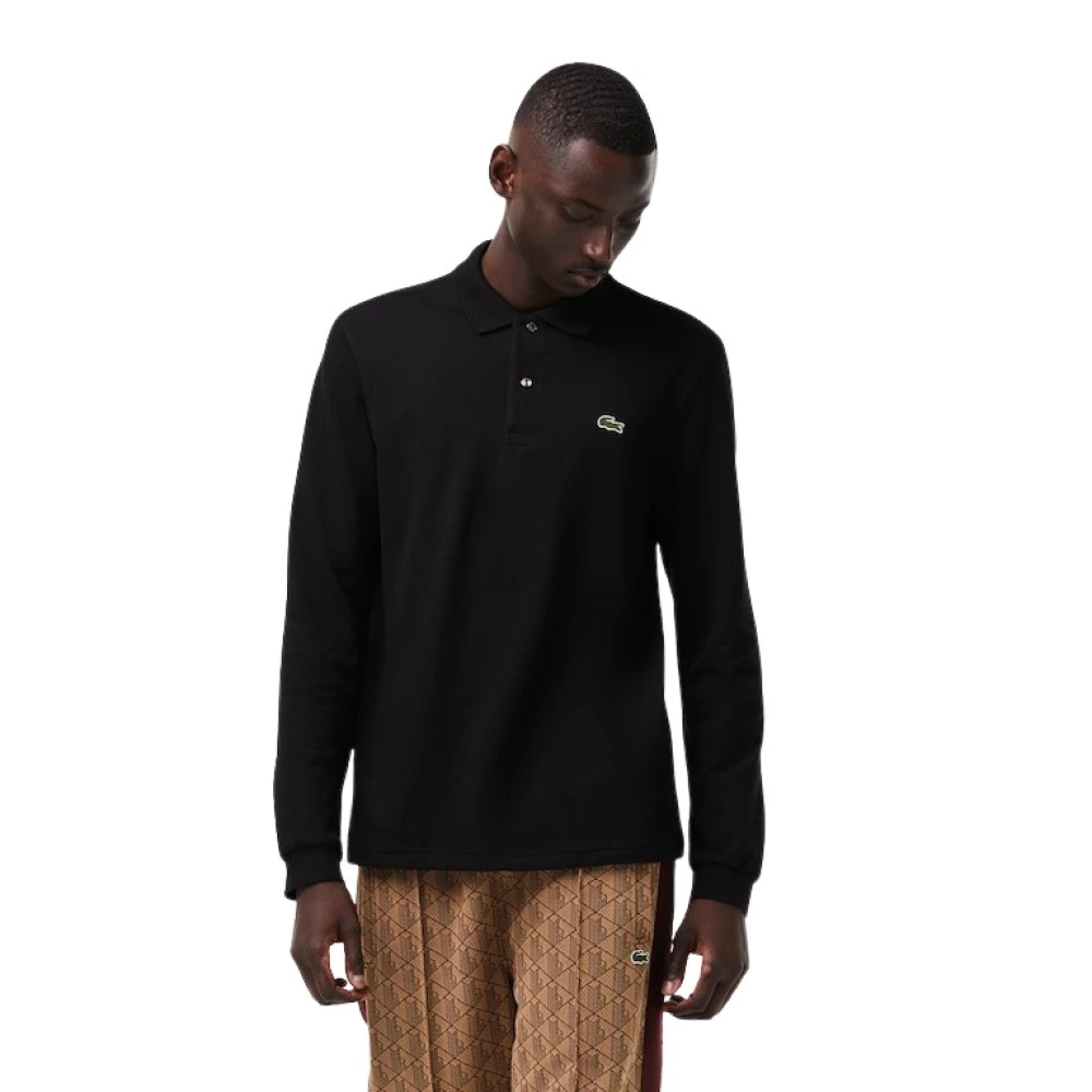 Lacoste Uomo Nero - Polo A Maniche Lunghe Originale L.12.12 - Tops - M - Immagine 4